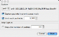 capture packets window